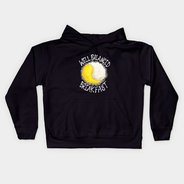 Well Balanced Breakfast Kids Hoodie by Marshaluhls